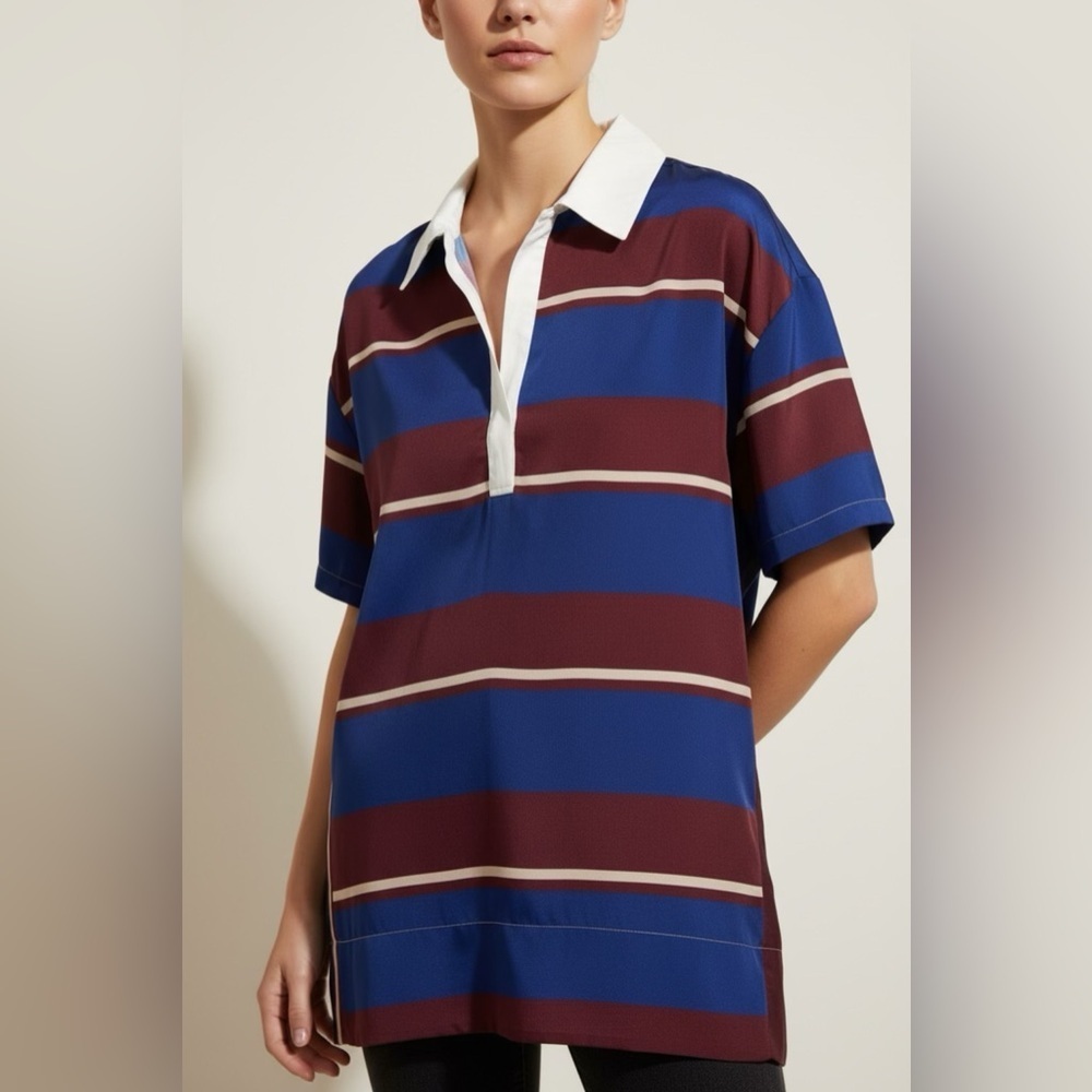 Urban Outfitters Women’s Stripe Oversized Short Sleeve Tee Multicolor Sz XS-S